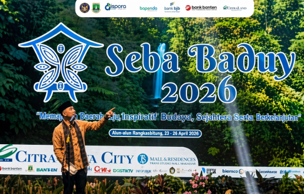Pembukaan Seba Baduy 2026 di Alun-alun Rangkasbitung berlangsung meriah, menjadi simbol pelestarian budaya sekaligus penguatan ekonomi lokal.