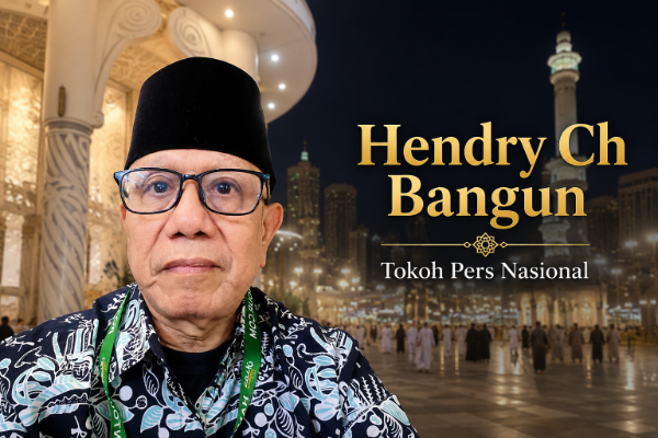 Hendry Ch Bangun Tokoh Pers Nasional dan Pemerhati Dunia Jurnalistik Indonesia. (Foto Dok/SP).